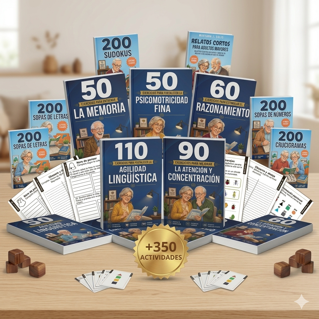Mega Pack imprimible Mente Activa PRO + 5 Bonos